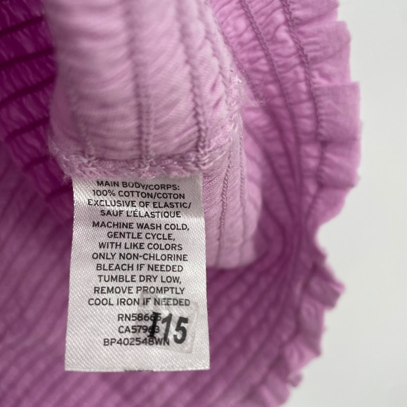 BP Smocked Off The Shoulder Top Lavender Purple Puff Sleeve Plus Size 3X - Picture 4 of 6